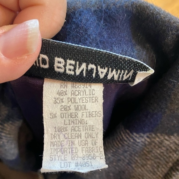 Vintage full zip blazer by David Benjamin size 10 - Picture 5 of 6